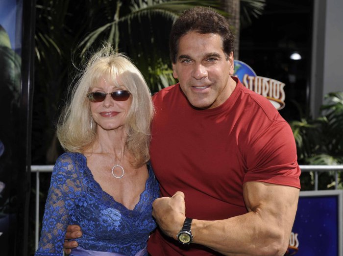 Actor Lou Ferrigno (R) and wife Carla attend the premiere of the film "...