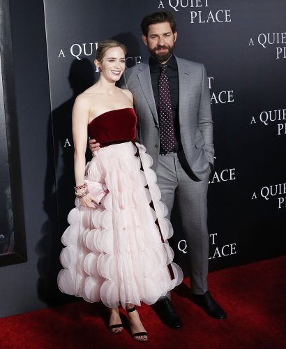 Emily Blunt, John Krasinski attend 'Quiet Place' premiere