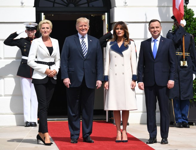 Polish President Andrzej Duda visits White House