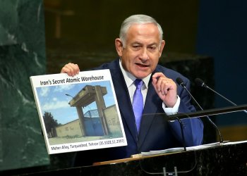 Israel Prime Minister Benjamin Netanyahu speaks at the 73rd General Debate at the UN