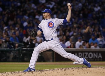 Cubs pitcher Mike Montgomery pitches against the Marlins in Chicago