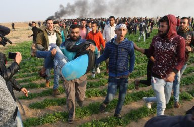 Palestinian Protesters Clash With Israeli Forces Near  Israel-Gaza Border
