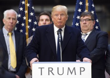 Donald Trump holds a press conference at Trump International Hotel Washington, D.C.