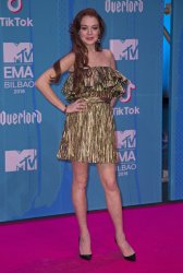 Lindsay Lohan arrives at the MTV Europe Music Awards in Bilbao