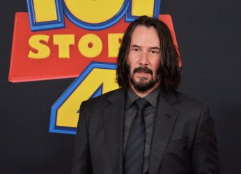 Keanu Reeves attends the "Toy Story 4" premiere in Los Angeles