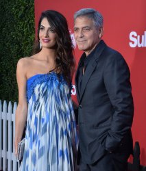 George Clooney and Amal Clooney attend the "Suburbicon" premiere in Los Angeles