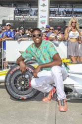 Myles Turner at the Indianapolis 500 