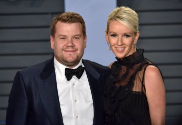 James Corden and Julia Carey attend the Vanity Fair Oscar Party in Beverly Hills