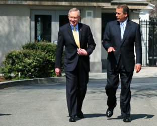 Senate Majority Harry Reid (D-NV) and Speaker of the House John Boehner (R-OH) speak on the budget in Washington