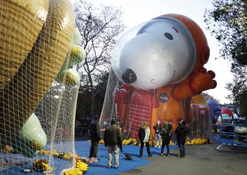 Preparations for the 94th Macy's Thanksgiving Day Parade