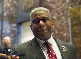NCPA CEO and former Florida Congressman Allen West arrives at Trump Tower