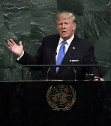 United States President Donald Trump at the United Nations