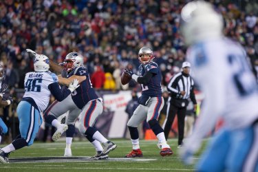 Patriots Brady against Titans in AFC Divisional playoff