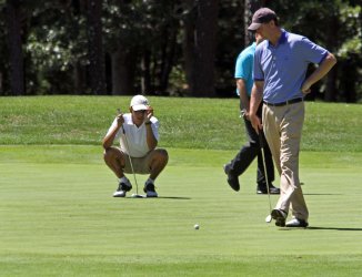 President Obama Plays Golf on Martha's Vineyard