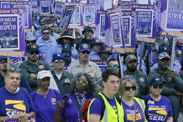 City Workers Picket Across Los Angeles for One-Day Strike