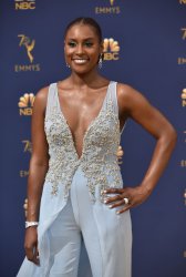Issa Rae attends the 70th annual Primetime Emmy Awards in Los Angeles