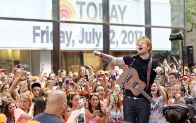 Ed Sheeran performs on the NBC Today Show
