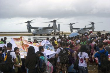 The U.S. Military Provides Aid to the Phillipines in the wake of Typhoon Haiyan