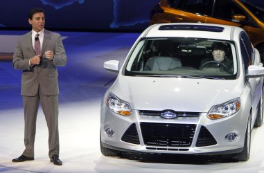 Ford America President Fields introduces new Focus at the 2011 NAIAS in Detroit, MI.