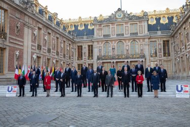 EU Leaders Attend Summit at the Chateau de Versailles in France