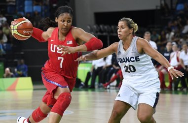 USA vs France Women's Basketball at the Rio Summer Olympics