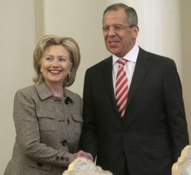 Hillary Clinton and Sergey Lavrov meet in Moscow