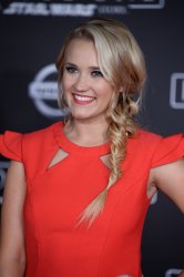 Emily Osment attends the "Rogue One: A Star Wars Story" premiere in Los Angeles