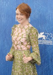 Emma Stone at a photo call for La La Land at the 73rd Venice Film Festival in Venice