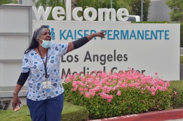Health Care Workers Stage Juneteenth Protest at Kaiser L.A.