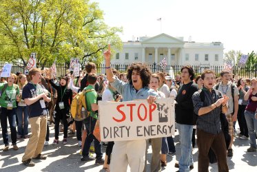 Demonstrators call for clean energy, environment in Washington