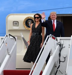 President Donald Trump Arrives West Palm Beach Florida