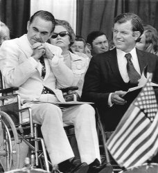 Governor George Wallace and Sen. Edward Kennedy attend July 4th “Spirit of America” celebration in Alabama