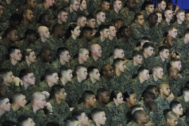 U.S. President Obama speaks to Marines in North Carolina