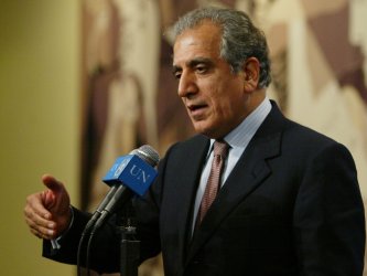U.S. ambassador Khalilzad discusses world affairs at the United Nations in New York