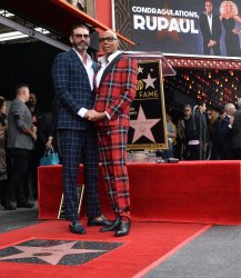 RuPaul honored with star on the Hollywood Walk of Fame in Los Angeles