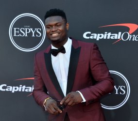 Zion Williamson attends the 27th annual ESPY Awards in Los Angeles