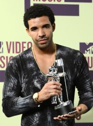 Drake backstage at the 2012 MTV Video Music Awards in Los Angeles