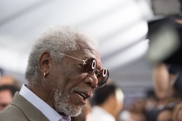 Morgan Freeman arrives at the "Now You See Me 2" World Premiere