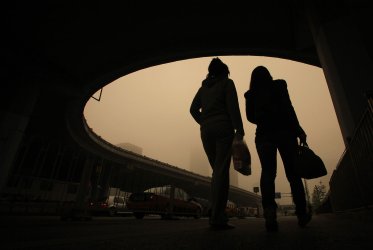 Heavy pollution hangs over  Beijing