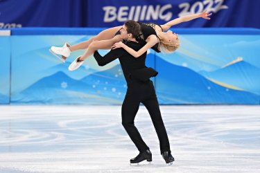 Figure Skating Ice Dance Rhythm competition at the Beijing 2022 Winter Olympics