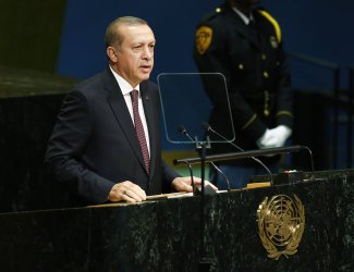 Turkey President Recep Tayyip Erdogan addresses the General Assembly at the UN