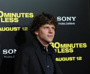 Jessie Eisenberg attends the "30 Minutes or Less" premiere in Los Angeles