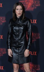 Millie Bobby Brown attends the "Stranger Things" Season 2 premiere in Los Angeles