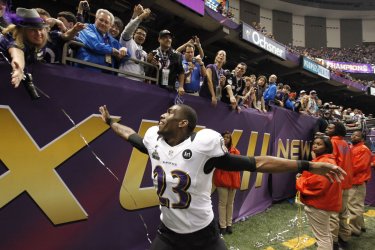 The Baltimore Ravens defeat the San Francisco 49ers to win Super Bowl XLVII