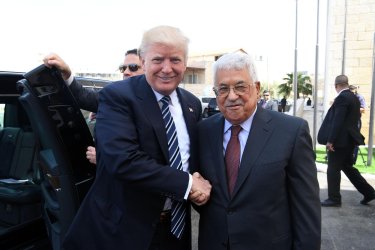 President Trump meets with President Mahmoud Abbas in West Bank
