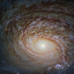 The Hubble Space Telescope Spots a Curious Spiral