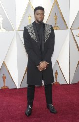 Chadwick Boseman arrives at the 90th Annual Academy Awards in Hollywood