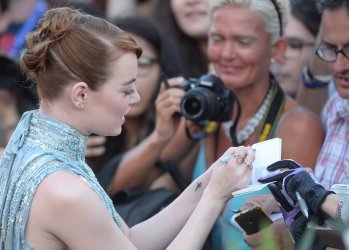 Emma Stone at the premiere for La La Land at the 73rd Venice Film Festival in Venice