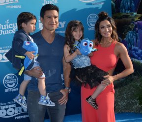 Mario Lopez and family attend the "Finding Dory" premiere in Los Angeles