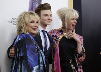 Jennifer Saunders and Chris Colfer at Absolutely Fabulous